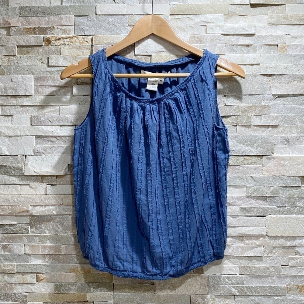 Studio M Blue Sleeveless Blouse